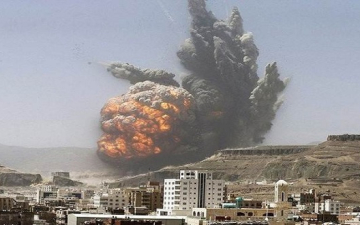طائرات التحالف تقصف مقر الشرطة العسكرية بالعاصمة اليمنية صنعاء