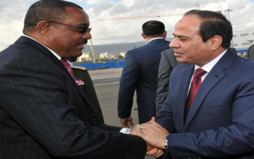 السيسى يستقبل رئيس وزراء إثيوبيا