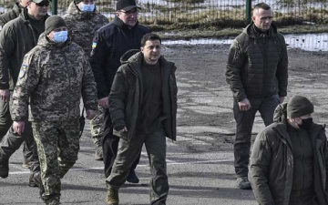 رئيس اوكرانيا يظهر وسط كييف ويعلن عن دعم عسكري أوروبى وشيك