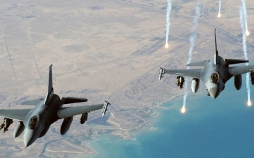 طائرات أمريكية تهاجم مواقع لداعش فى العراق