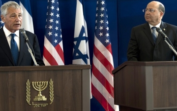 هيجل يبحث مع وزير الدفاع الإسرائيلي تطورات العمليات ضد داعش