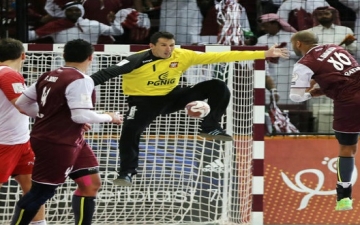 قطر أول فريق غير أوروبى يتأهل إلى نهائي بطولة العالم لكرة اليد