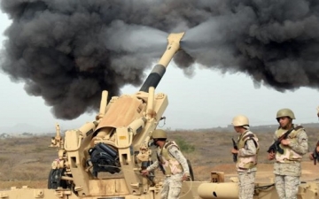 قصف مدفعى وغارات على الحوثيين فى صعدة وشمال اليمن