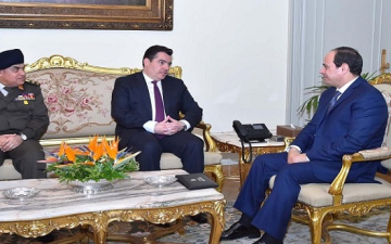 السيسى يبحث تعزيز التعاون العسكرى مع وزير الدفاع القبرصى