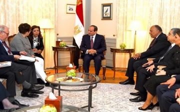 الرئيس السيسى يشيد بتطور العلاقات التجارية بين مصر والمانيا