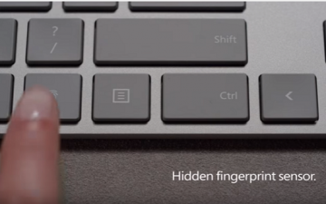 مايكروسوفت تكشف النقاب عن لوحة مفاتيح ذكية بالبصمة !!