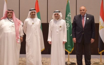 وزراء خارجية مصر والسعودية والإمارات والبحرين يبدأون اجتماعهم حول قطر بقصر التحرير