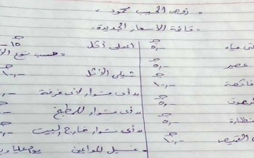 النساء قادمون.. مصرية تشعل “فيس بوك” بقائمة أسعار مقابل خدمة زوجها !!