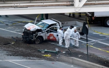 8 قتلى و11 مصاباً فى حادث دهس مانهاتن .. واعتقال منفذ الهجوم الاوزباكى