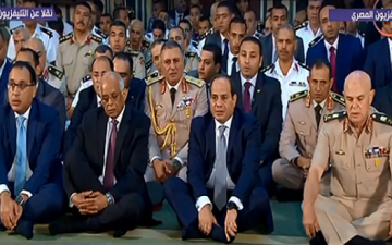 الرئيس السيسى يؤدى صلاة عيد الأضحى المبارك فى مسجد محمد كريم بالإسكندرية