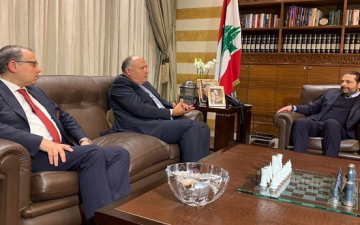 شكرى يؤكد للحريرى موقف مصر الداعم لسرعة تشكيل حكومة وفاق لبنانية