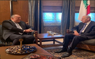 رئيس برلمان لبنان لـ”سامح شكرى”: نتطلع لتكثيف التنسيق مع مصر فى مجال الغاز