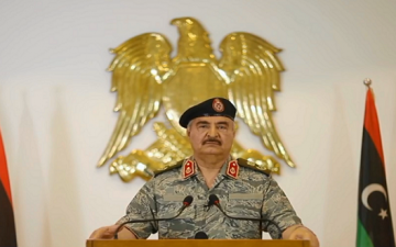 بالفيديو .. حفتر يعلن النفير العام لمواجهة أى قوات تركية  ترسل إلى ليبيا