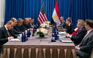 شكري ونظيره الأمريكي يؤكدان أهمية الشراكة الاستراتيجية بين مصر والولايات المتحدة