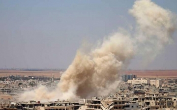 انفجارات تستهدف مستودعات اسلحة تابعة لميليشات إيرانية غرب دمشق
