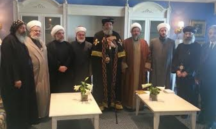 البابا تواضروس يلتقي تجمع علماء المسلمين في لبنان