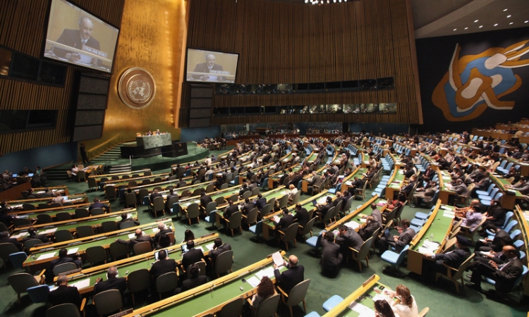 مندوب مصر بالأمم المتحدة يلقي بيان المجموعة الإسلامية حول مكافحة الإرهاب