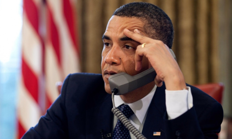 الرئيس الامريكي أوباما يتصل هاتفيا بالرئيس السيسي لتهنئته برئاسة مصر 