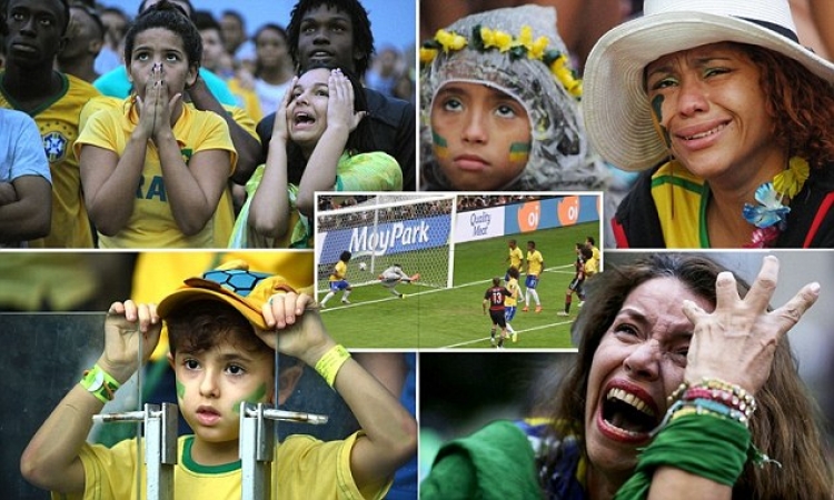 بالصور.. ليلة سقوط البرازيل أمام ألمانيا