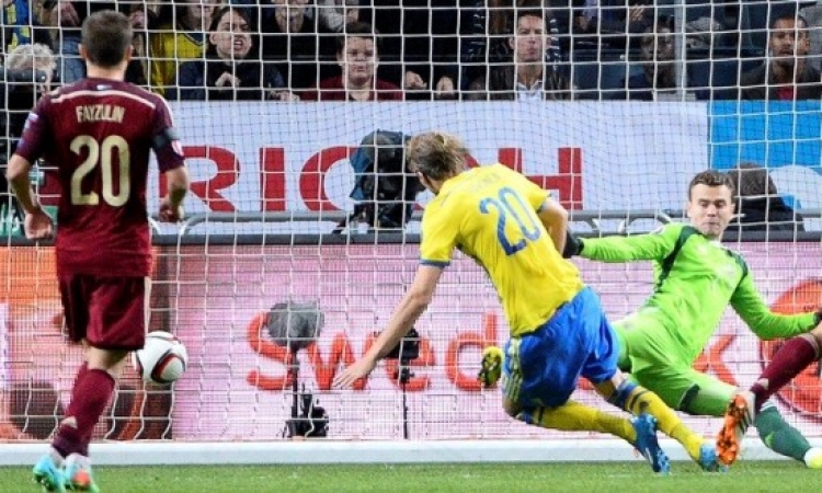 روسيا تتعادل مع السويد في تصفيات “يورو 2016”