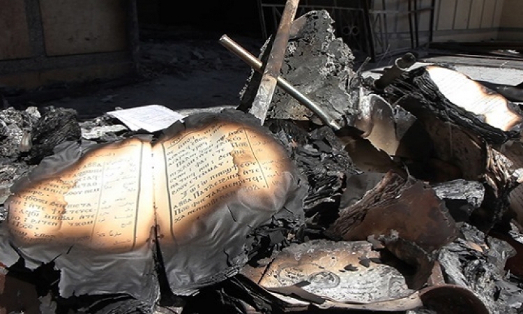 أحالة 11 متهما للجنايات بتهمة حرق كنيسة كفر حكيم