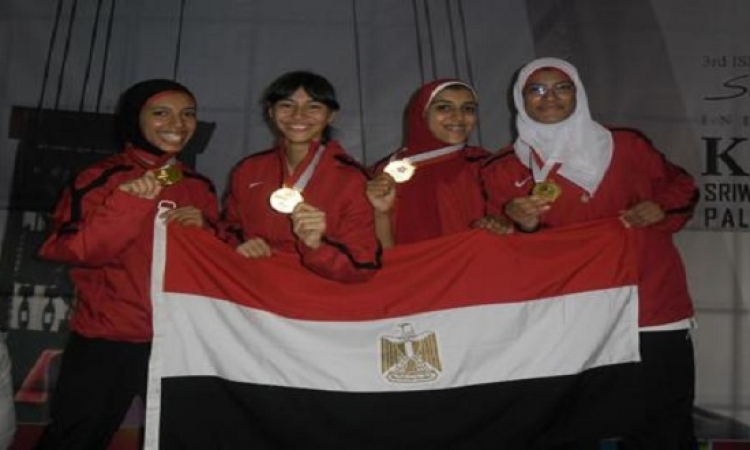 منتخب مصر كوميتيه السيدات يحقق الذهبية فى بطولة العالم للكاراتيه