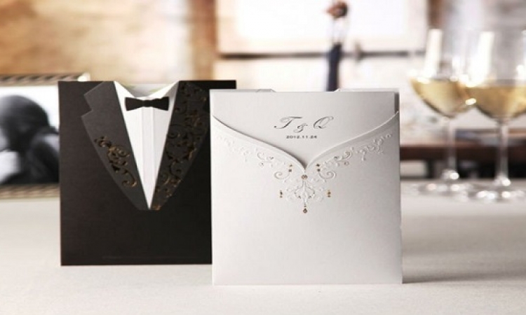 بالصور .. أحدث التصميمات لدعوات حفل الزفاف