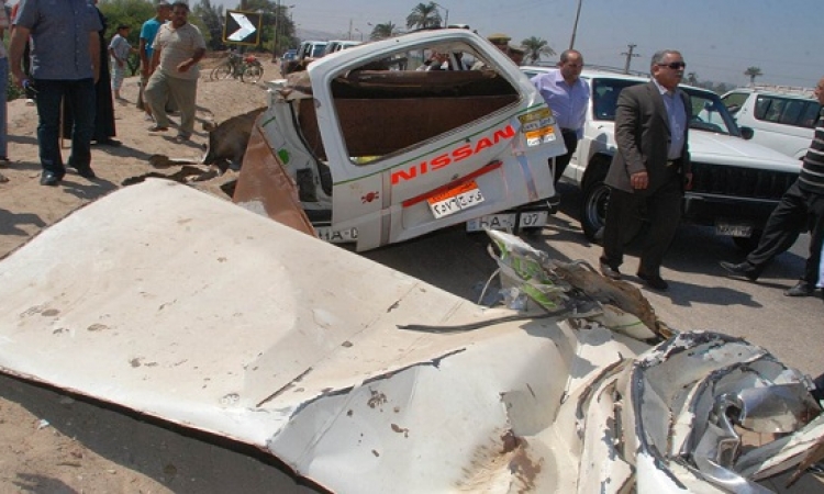 إصابة 37 مجند بقوات الأمن المركزى فى انقلاب أتوبيس بطريق السويس القاهرة