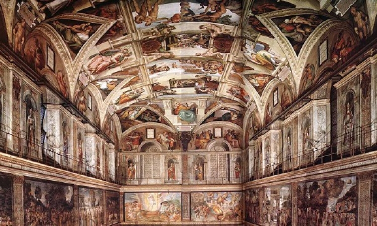 تجديد إضاءة لوحات مايكل انجلو فى الفاتيكان