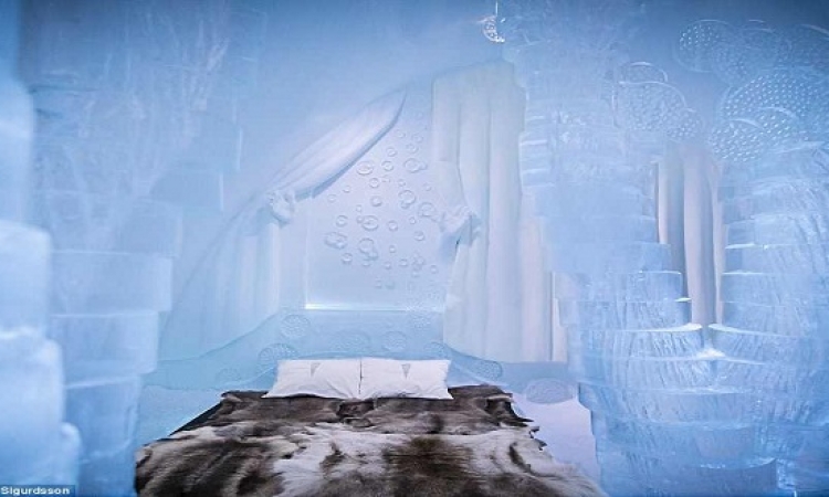 الراحة الباردة .. فندق الجليد في السويد عالم من الخيال!!