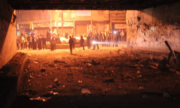 انفجار قنبلة بجوار محطة تموين فى الكيلو 21 الإسكندرية