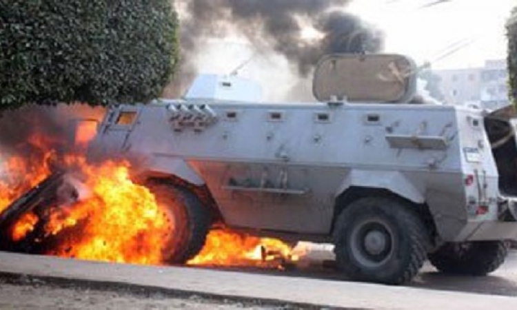 إصابة ضابط و10 مجندين بإنفجار عبوة بحى المساعيد بالعريش‏