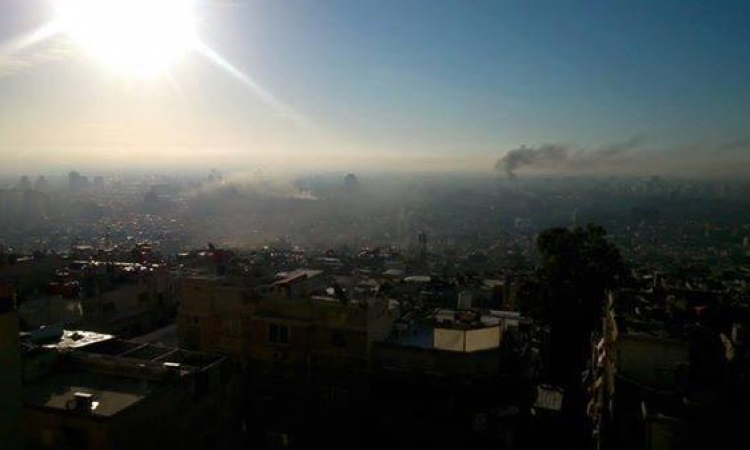 بالصور.. جيش الإسلام يقصف دمشق بكثافة