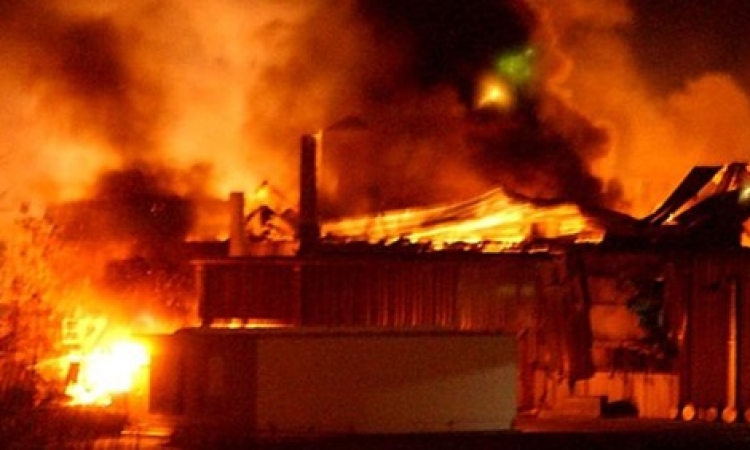 نشوب حريق خلف مبنى مديرية أمن القاهرة