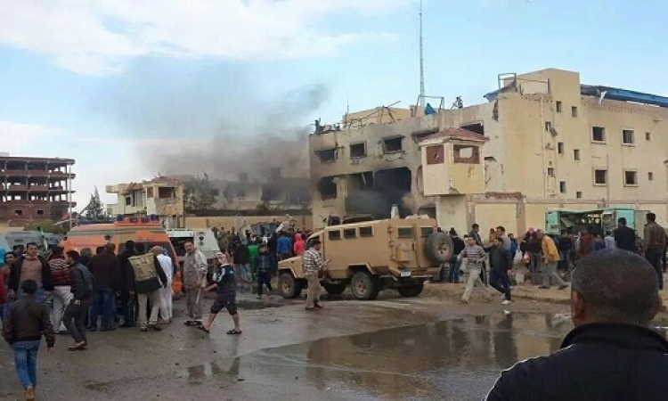 الداخلية: استشهاد 5 شرطيين ومواطن وإصابة آخرين فى تفجير قسم ثالث العريش