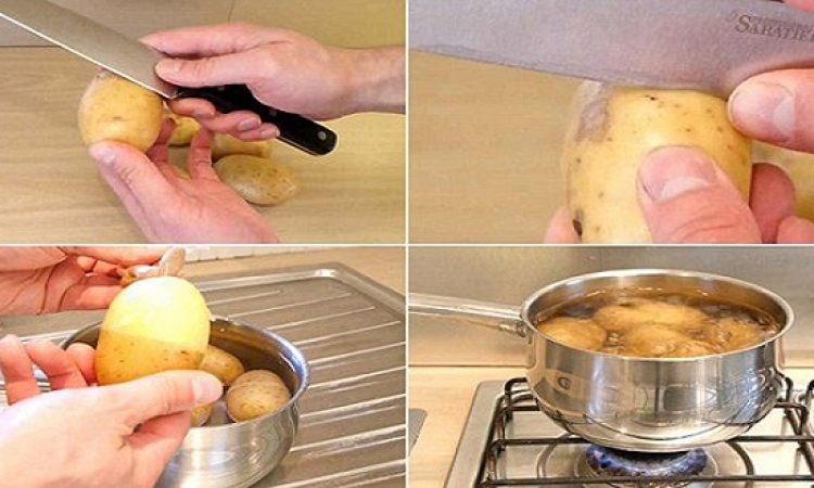بالفيديو.. أسهل طريقة لتقشير البطاطس المسلوقة .. وخليكِ مرتاحة