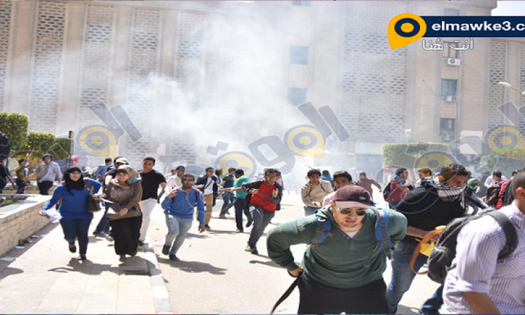رئيس جامعة القاهرة: 12 مصابا من أفراد الأمن فى اشتباكات مع طلاب الإخوان
