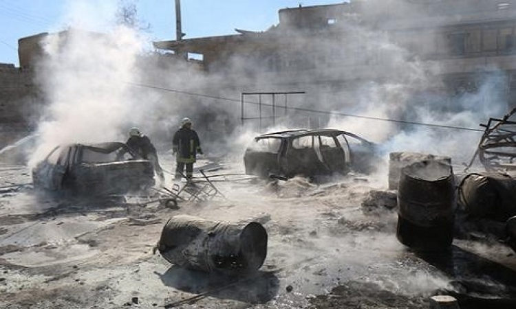 معارك بين الجيش السورى والقاعدة قرب مقر الاستخبارات الجوية بحلب