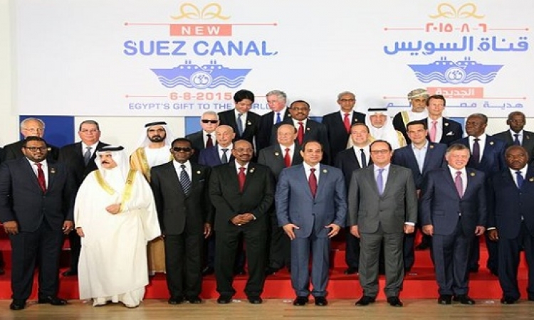 قادة وزعماء العالم يشاركون مصر احتفالها بقناة السويس الجديدة
