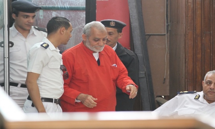 استئناف محاكمة محمد بديع و738 آخرين فى قضية فض اعتصام رابعة