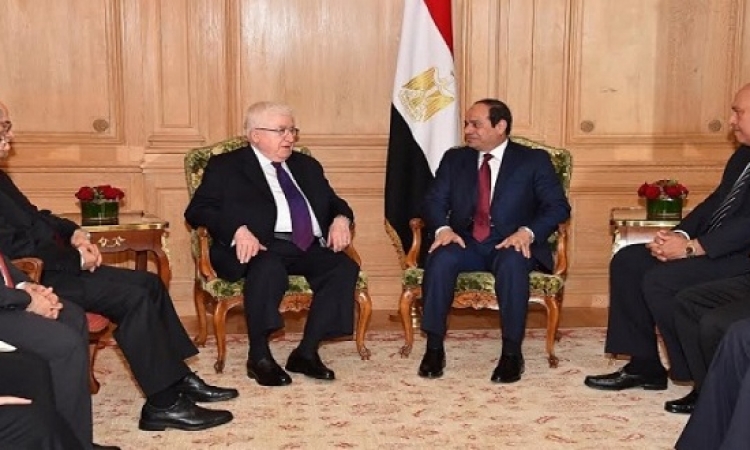 السيسى يؤكد التزام مصر بدعم ومساندة الحكومة العراقية