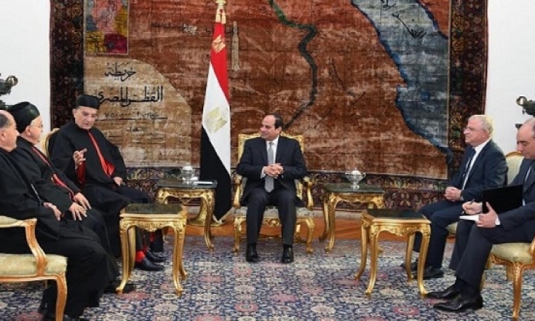 السيسى يؤكد حرص مصر على حفاظ أمن واستقرار لبنان