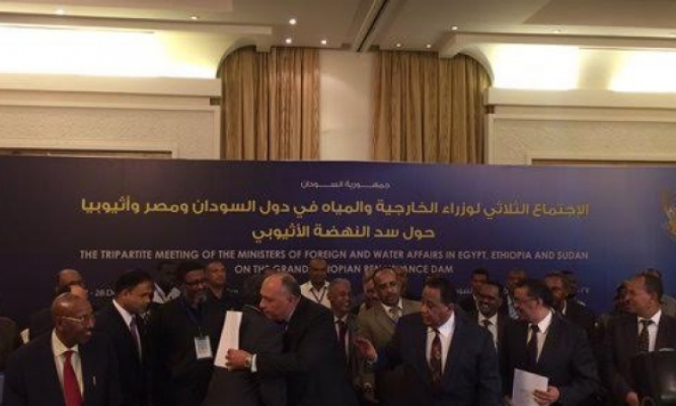 وزراء خارجية مصر والسودان وأثيوبيا يوقعون وثيقة الخرطوم لحل الخلافات