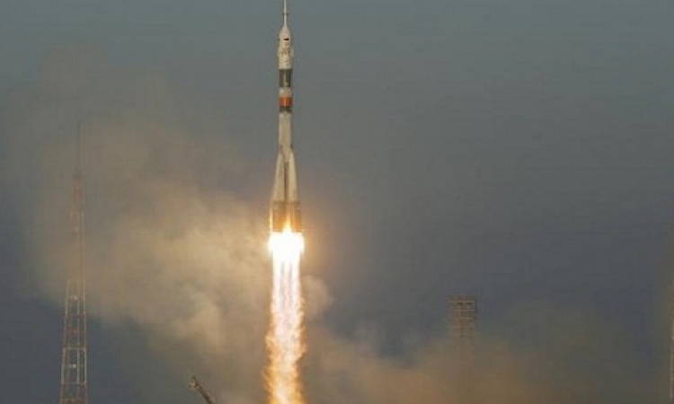 انطلاق صاروخ سويوز روسى إلى المحطة الدولية