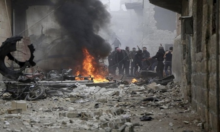 المرصد السورى : الغارات الروسية تقتل 471 مدنيا فى يناير