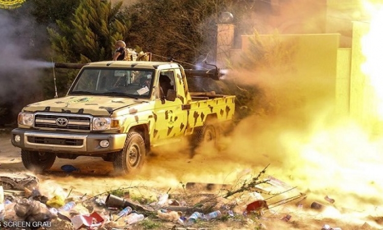 الجيش الليبى يسيطر على منطقة الليثى فى بنغازى