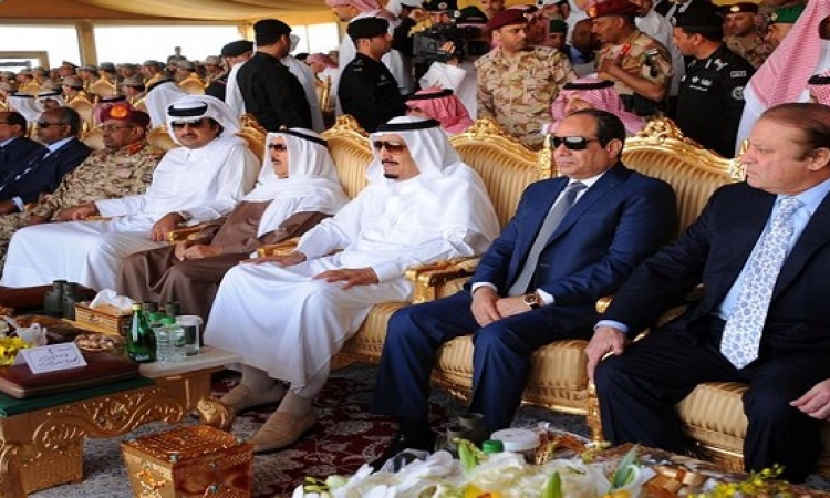 السيسى وقادة عرب يشهدون مناورات رعد الشمال بالسعودية