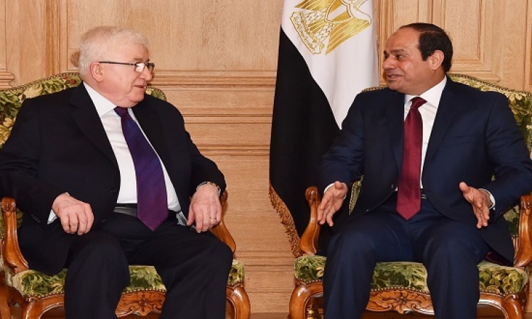 قمة مصرية عراقية بين السيسى ومعصوم بالاتحادية