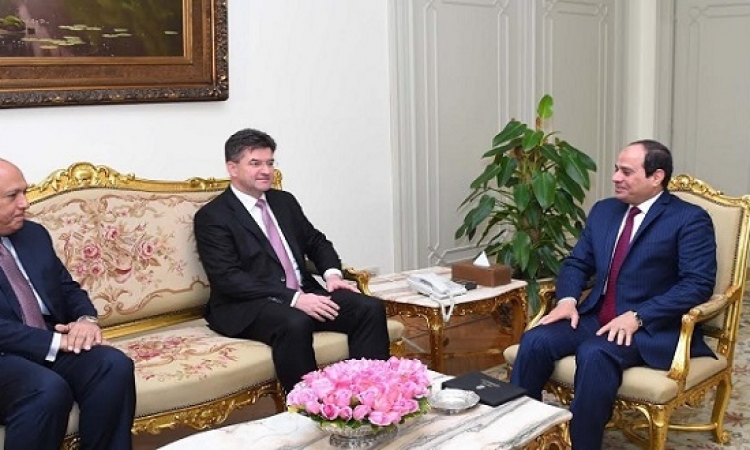 السيسى يستقبل نائب رئيس الوزراء وزير خارجية سلوفاكيا‏