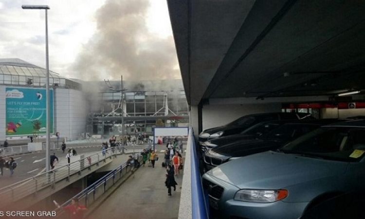 عشرات الجرحى جراء انفجارين فى مطار بروكسل